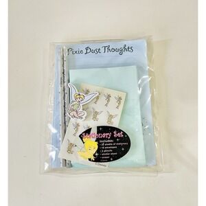 Vintage Tinkerbell Stationary Set-  Disney - Pencils , Paper, Stickers , Eraser